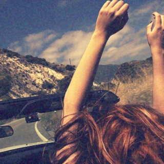 windows down & hands in the air