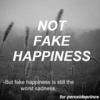 Not Fake Happiness (BE HAPPY FRIEND ILY)