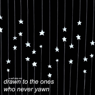drawn to the ones who never yawn
