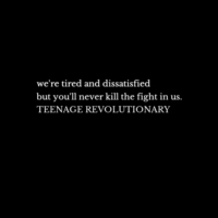 teenage revolutionary.