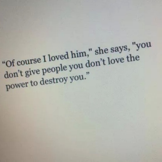 You Destroyed Me