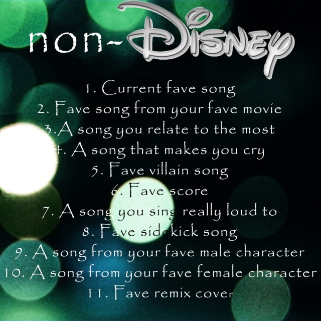 Get To Know Me : Non-Disney Edition