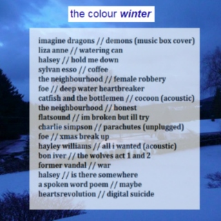 the colour winter 