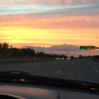 this is a picture of the sky that i took when you were driving me