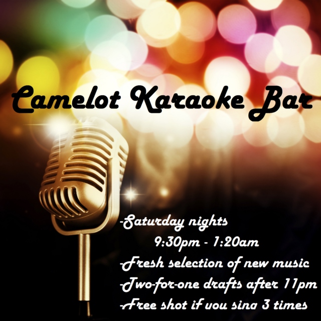 Karaoke Night in Camelot Bar