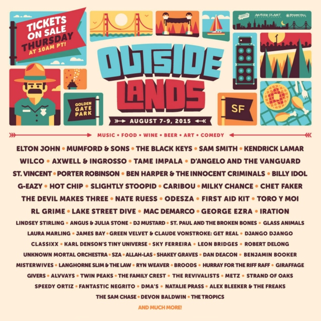Outside Lands 2015 · Where I'll Be At