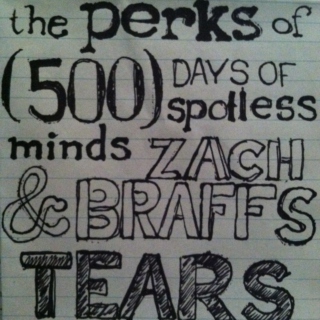 The Perks of 500 Days of Spotless Minds & Zach Braff's Tears