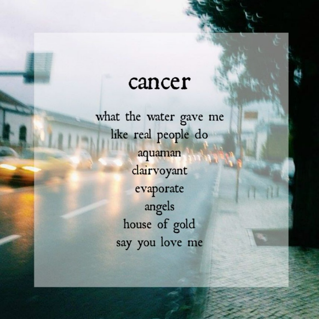 cancer playlist