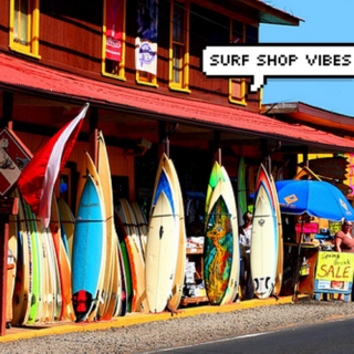 surf shop vibes