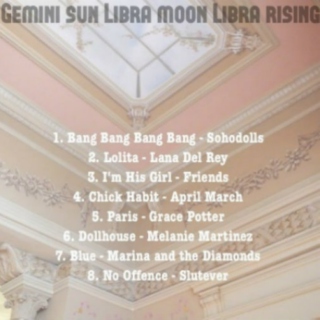 Gemini sun/Libra moon/Libra rising
