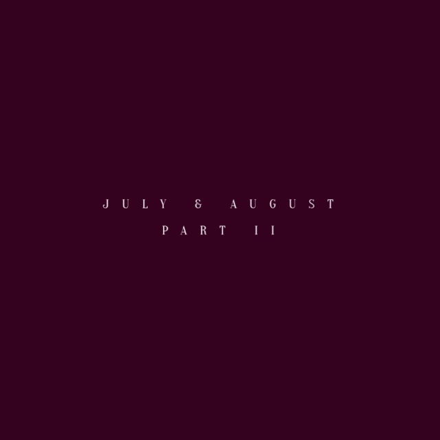 JULY/AUGUST 2015 Part II