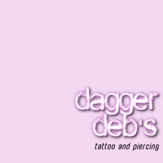 Dagger Deb's tattoo and piercing