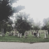 wandering through a graveyard