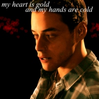 my heart is gold and my hands are cold