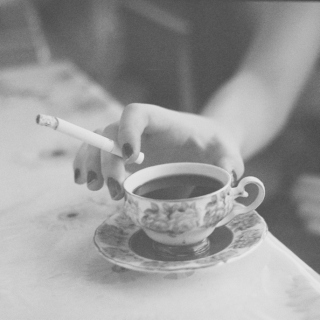 coffee and cigarettes; 90's rock