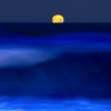 Moon Over A Blue Sea