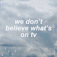we don't believe what's on tv