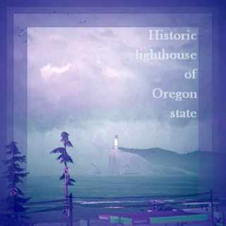 Historic lighthouse of Oregon state