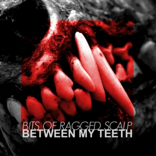between my teeth