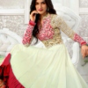 Kriti Sanon Off White and Pink Georgette Anarkali Dress