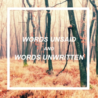 words unsaid & words unwritten