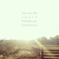 you are the space between my heartbeats