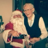 Ho, Ho, Ho! Grandpa Sits on Santa!