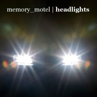 headlights on dark roads