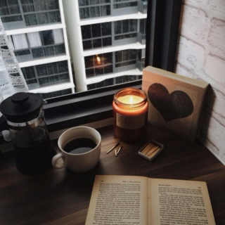 a good book & warm coffee 