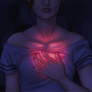 your heart is glowing
