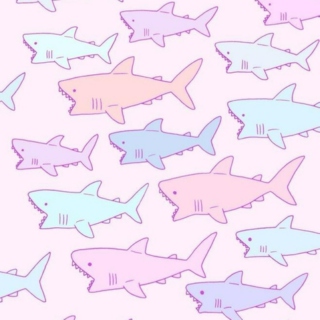 pastel sharks