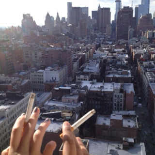 Cigarettes, music, and the sky