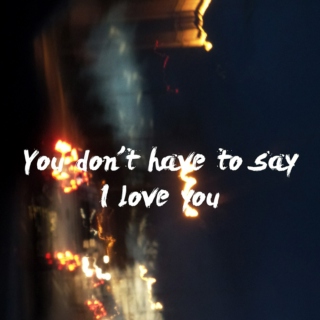 You Don't Have To Say I Love You