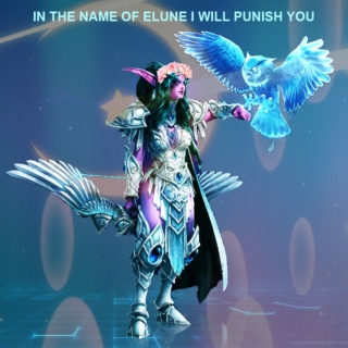 IN THE NAME OF ELUNE I WILL PUNISH YOU