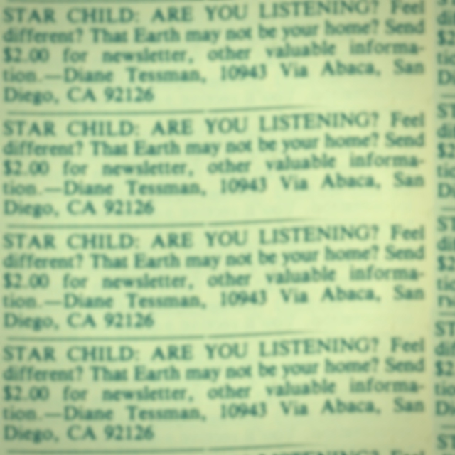 STAR CHILD: ARE YOU LISTENING?