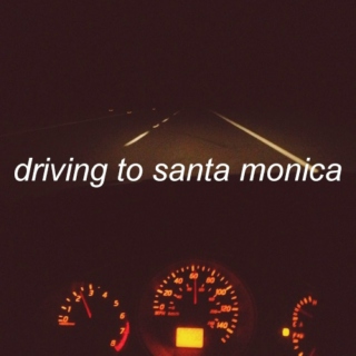 driving to santa monica