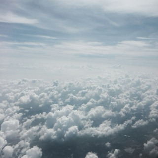 somewhere above the clouds