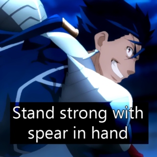 Stand Strong With Spear In Hand