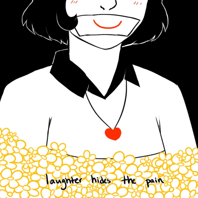 laughter hides the pain
