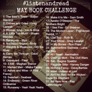 #listenandread MAY Bookstagram Playlist
