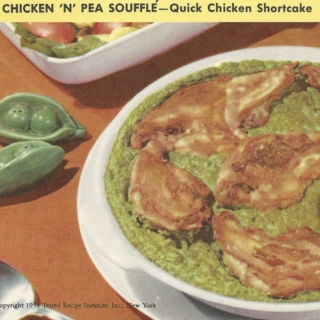 Chicken 'N' Pea Soufflé