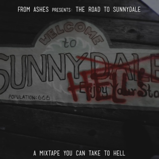 the road to S U N N Y D A L E.