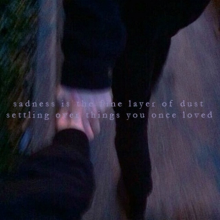 sadness is the fine layer of dust settling over things you once loved