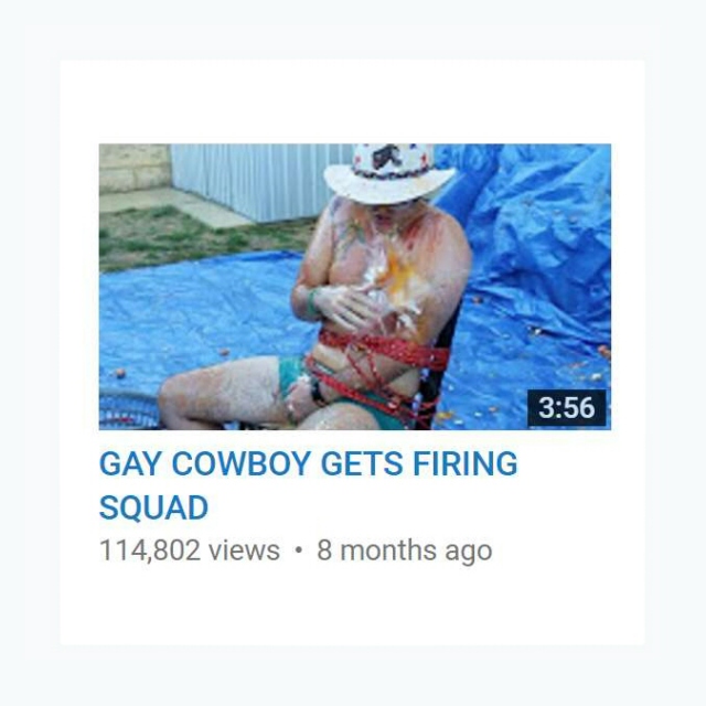gay cowboy gets firing squad