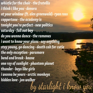 by starlight i know you