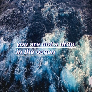 you are the entire ocean in a drop
