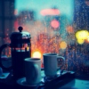coffee and rain