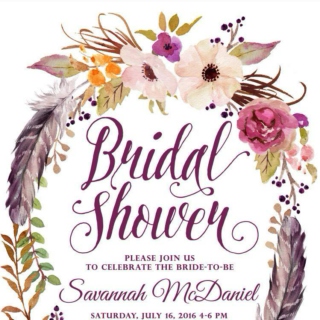 Savannah's Bridal Shower July 2016