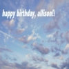 Happy Birthday Allison!!