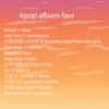 kpop album favs